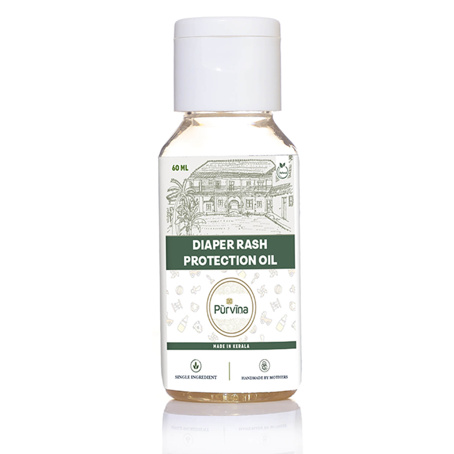 Pūrvīṇa Diaper Rash Protection Oil