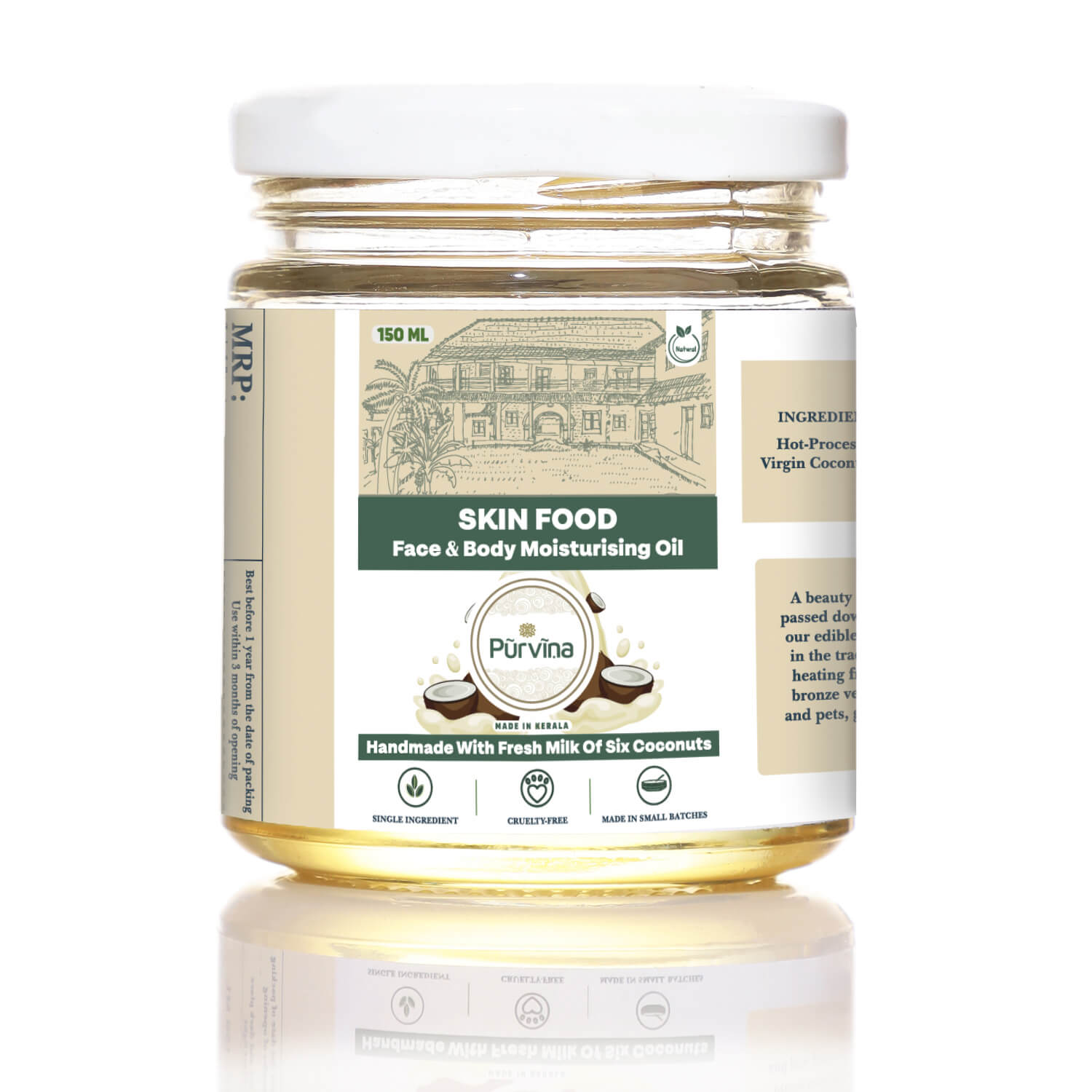 Purvina Skin Food Moisturising Oil